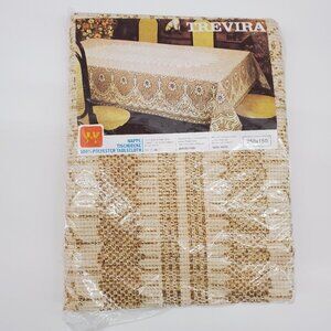 Vintage  Trevira Rectangular Fancy Tablecloth